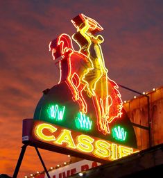 Cassie's Supper Club, Cody, Wyoming #everything_signage#signmongers #gas_food_lodging #signgeeks #rous_roadsigns #signofgrime #ig_signage #signhunters #rsa_streetview #ipulledoverforthis #Vintage_signage #vintagesign#abandoned #signporn#ipulledoverforthis#signmongers#sign_geeks#savethesigns#motelsigns On Air Sign, Cody Wyoming, Camp Brand, Neon Moon