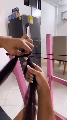 Diy Hair Extension Ponytail, Ponytails With Extensions, Ponytail With Fake Hair, How To Make Ponytail Extension, Clip On Ponytail Black Hairstyles, Diy Ponytail Extension Black Hair, Fake Ponytail Hairstyles For Black Women, Diy Ponytail Extension, Fake Ponytail Hairstyles