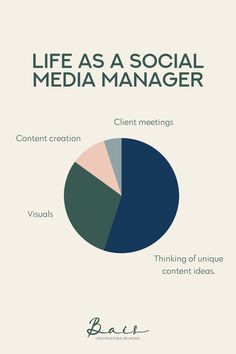 the social media manager's life as a social media manager infographical poster