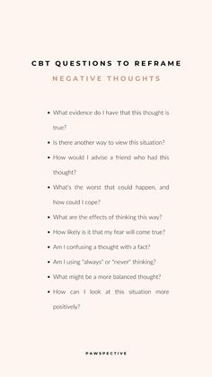 While you are not solely defined by your thoughts, in CBT therapy, they are recognized as pivotal. Here are fundamental questions to challenge, reframe, and gain new perspectives, helping you to detach from unhelpful thought patterns. Intrusive thoughts | negative thinking | cognitive distortions | cbt | Mental health check in Questions To Challenge Your Thinking, Thought Distortions Worksheet, Good Therapy Questions, Helpful And Unhelpful Thoughts, Check In Questions For Mental Health, Cbt Challenging Negative Thoughts, Therapy Questions To Ask Yourself, Stop Intrusive Thinking, Group Therapy Check In