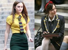 have always loved the navy-yellow-red combo on the right Late 2000s Fashion, Private School Uniforms, School Uniform Accessories, Nerdy Style, School Uniform Fashion, School Uniform Outfits, Uniform Fashion, College Fashion, School Fashion