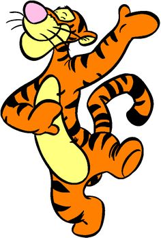 an image of a cartoon tiger dancing