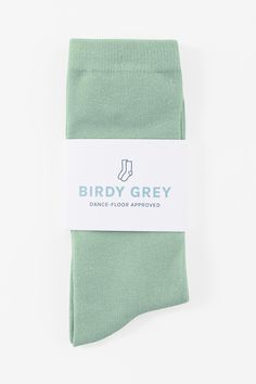 Head-to-toe groomsmen coordination has never looked so dapper. You can thank these Sage socks later. These preppy socks will make sure your groomsmen are looking snazzy down to their toes. | Sage Groomsmen Accessory | Birdy Grey Groomsmen Socks Groomsmen Sage Green Tie, Sage Green Groomsmen Socks, Casual Soft Green Socks, Green Stretch Cotton Socks, Fun Groomsmen Socks, Groomsmen Accessories, Groomsmen Socks, Groomsmen Grey, Colorful Socks