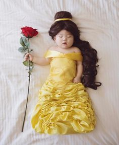 BABY BELLE 🥀 | 📸:@lauraiz | #adorable #cute #sweet #precious #sleeping #baby #adorablebaby #cutebaby #sweetbaby #preciousbaby #sleepingbaby #belle #beautyandthebeast #costume #isney #princess #waltdisney #disneyprincess #princesscostume #babyprincess #waltdisneyprincess #Disneyprincesscostume #lauraiz Baby Special Occasion Dress, Mom Daughter Outfits, Monthly Baby Photos, Newborn Baby Photoshoot, Baby Boy Photography, Baby Poses, Foto Baby, Newborn Baby Photography, Newborn Photoshoot