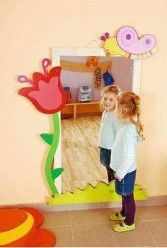 Diy Bedroom Decor For Teens, Toddler Room Organization, Teen Girl Wall Art, Kids Mirrors, Kids Play Spaces, Sensory Wall, Preschool Classroom Decor, Wood Wall Art Diy