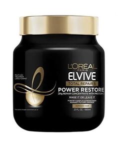 Loreal paris Elvive total repair 5 23oz. Rinse it or leave it Fortify hair to strengthen against future damage 23fl oz Read labels before using product Invnt # STL3 Loreal Elvive, Damaged Hair Repair, Scalp Care, Hair Breakage, Hair Restoration, L Oreal, Loreal Paris, Hair Mask, Dry Hair