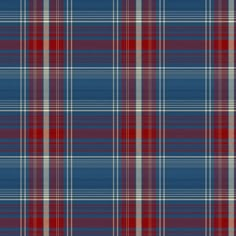 a blue and red plaid fabric