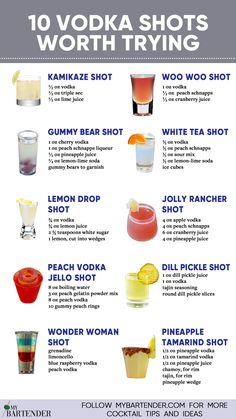 Vodka Shots Casual Dress Spring, Shots Recipes, Shots Alcohol Recipes, Bartender Drinks Recipes, Shots Alcohol, Vodka Shots