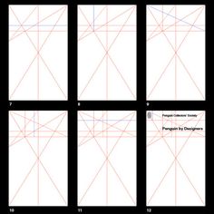 the steps in how to draw an abstract geometric pattern with lines and shapes that look like rectangles