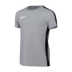 the nike t - shirt is shown in grey and black