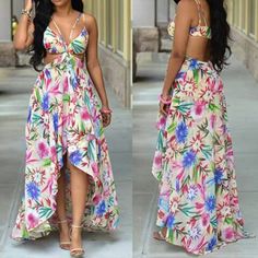 Wrap Dresses Summer, Chiffon Beach Dress, Chiffon Wrap Dress, Bohemia Dress, Summer Flower Dress, Latest Fashion Dresses, Chiffon Wrap, Long Beach Dress, Chiffon Fashion