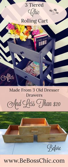 three different ways to make old dressers and less than $ 20 from bed boss chic