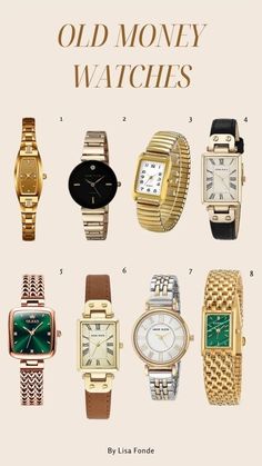 Inexpensive Jewelry, Mode Tips, Vintage Watches Women, Fashion Capsule Wardrobe, Fashion Vocabulary, Luxe Jewelry, Aesthetic Jewelry