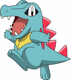 an image of a cartoon dinosaur that is running with his mouth open and tongue out