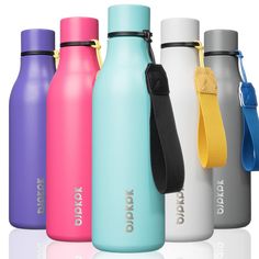 PRICES MAY VARY. Keep Your Drinks Hot Or Cold For Hours: Our double-walled vacuum insulated water bottle is made of 18/8 stainless steel, which is known for its excellent insulation properties. This means that it will keep your beverage cold for 24 hours and hot for 12 hours, making it perfect for all-day hydration. Leak-Proof & Portable: Screw cap designed with a tight seal to prevent leaks and spills, so you can have peace of mind while you're on the go! The compact size makes it easy to put i Vacuum Insulated Water Bottle, Metal Water Bottle, Innovative Gadget, Cute Water Bottles, Thermos Bottle, Sports Travel, Dining Storage, Insulated Water Bottle, Steel Water Bottle