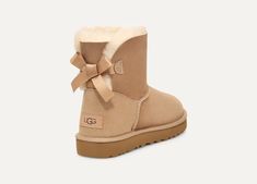 Mini Bailey Bow II Boot Uggs With A Bow, Winter Boots With Bow And Round Toe, Uggs Mini, Wishlist Ideas, Mini Baileys, Bailey Bow Uggs, Bow Boots, Xmas List, Bailey Bow