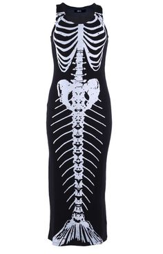 Inked Boutique - Bone Deep Maxi Dress Women's Black By Iron Fist, $49.99… Halloween Zoo, Skeleton Dress, Punk Rock Outfits, Mermaid Stuff, Mermaid Life, The Skeleton, A Skeleton