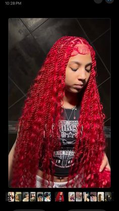 Corn Row, Hair Braid Patterns, Corn Rows, Red Hairstyles, Cute Hair Colors, Short Locs Hairstyles, Faux Locs Hairstyles, Protective Hairstyles Braids