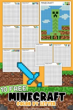 the free minecraft color by letter game