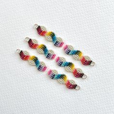 Summer Rainbow Mini Ziggy Drop Earrings Handwoven Seed Bead Dangle Earrings - Etsy Singapore Rainbow Beaded Earrings, Handwoven Earrings, Beading Earrings, Beaded Projects, Fringe Earring, Beaded Charms, Wool Work, Beaded Things, Bead Dangle Earrings