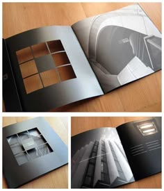 the inside pages of an architectural book