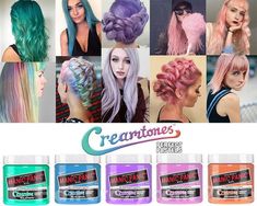 manic panic velvet violet - Google Search Manic Panic Hair Dye, Manic Panic Hair Color, Pastel Blonde, Manic Panic Hair, Dyed Hair Pastel, Ombre Blond, Semi Permanent Hair Dye