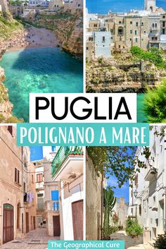 Pinterest pin for one day in Polignano a Mare Pogliano A Mare, Polignano A Mare Italy, Italy November, Italy Trip Planning, Bari Italy, Best Cities In Europe, Italian Trip, South Italy, Italy Beaches