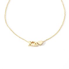 PRICES MAY VARY. High Quality Materials: Our Sorority Love Necklace is crafted from high-quality stainless steel plated in 18k yellow gold. The necklace is hypoallergenic, making it safe for sensitive skin. Adjustable Length: The necklace features an adjustable chain that allows you to wear it at a length of 16-18 inches. This makes it perfect for a variety of neck sizes and styles. Lobster Claw Closure: The necklace has a lobster claw closure that ensures a secure and comfortable fit. It is eas Sorority Necklace, Heart Gold Necklace, Alpha Alpha, Omega Alpha, Delta Delta Delta, Sigma Pi, Sigma Delta Tau, Phi Sigma Sigma, Alpha Sigma Tau