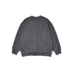 Kappy dark grey pigment sweatshirt. Pigment dyed cotton pullover sweatshirt with relaxed sleeves and a comfortable fit. One size fits all. Fits like a large / x-Large.CAREWash cold, hang dry BRANDHeadquartered and Made in Korea. Black Sweatshirt Outfit, Guts Tour, True Summer, Fashion Suits For Men, Grey Crewneck, Grey Outfit, Fashion Suits, Sweatshirt Outfit, Cotton Pullover