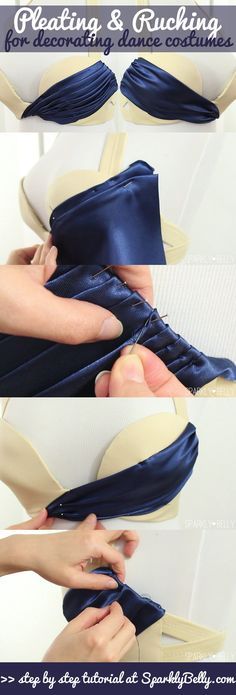 how to fold an origami shoe - step by step instructions for sewing and ruching