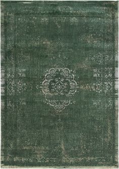 Louis de Pootere Fading World Medallion 100% PET Poly Mechanically Woven Jacquard Flatweave Traditional / Oriental Rug Majestic Forest 9'2" x 12'10 New Classic Carpet, Majestic Forest, Classic Carpet, Carpet Green, W Hotel, Medallion Rug, Rug Direct, Medallion Design, Antique Design