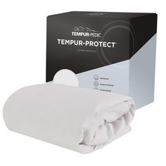 the tempur - protect mattress protector is shown in front of an open box