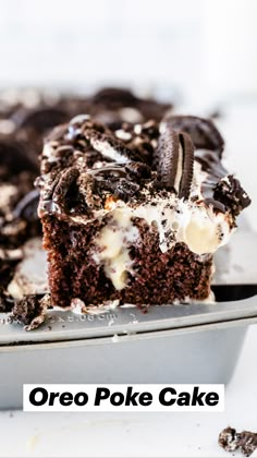 a close up of a piece of cake on a pan