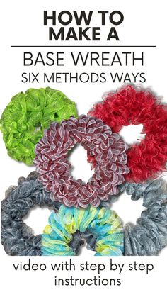 how to make a base wreath six method's ways video with step by step instructions