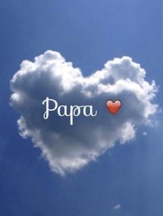 a heart shaped cloud with the word papoa written on it