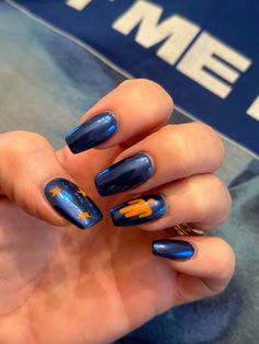 Blue and album cover themed nails #billieeilish #billieeilishnaildesign #hitmehardandsoft #eilishconcertnails2024 Hmhas Nail Designs, Billie Inspired Nails, Billie Eilish Acrylic Nails, Nail Ideas Billie Eilish, Nail Inspo Billie Eilish, Billie Nails Ideas, Billie Eilish Nails Hit Me Hard And Soft, Hit Me Hard And Soft Billie Eilish Nails, Billie Eilish Themed Nails