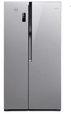 the side by side refrigerator is stainless steel