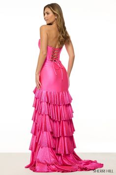 Sherri Hill 57031 Spring 2025 Evening Collection dress. Prom Dresses Sherri Hill, Prom Dress Store, Sherri Hill Prom Dress, Corset Gown, Plastic Dress, Sherri Hill Prom, Sherri Hill Prom Dresses, Prom Dress Stores, Prom Dress Styles