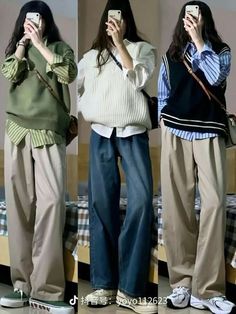 Outfit Ideas For School, Outfit Ideas Winter, Mode Ulzzang, Neat Casual Outfits, Simple Style Outfits, Casual Work Outfits Women, Color Combos Outfit, Winter Outfit Ideas