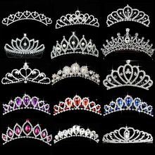 Bridal Hair Ornaments, Bridal Crown Tiara, Head Crown, Crown Birthday, Princess Bridal, Wedding Silver, Crown Tiara, Headband Tiara, Crystal Tiaras