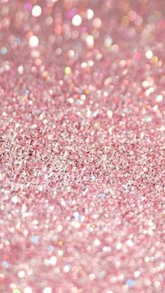 pink glitter with small white dots on it