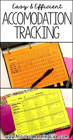 an easy and efficient accommodations tracking for students