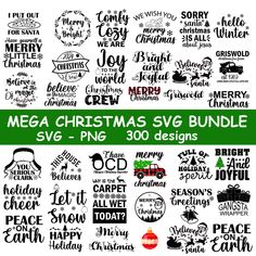 mega christmas svg bundle with over 300 designs