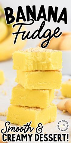 Banana Fudge Banana Fudge, Fudge Flavors, Homemade Fudge, Candy Recipes Homemade, Fudge Easy, Christmas Candy Recipes, Marshmallow Fluff