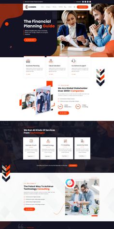 the website design for financial services