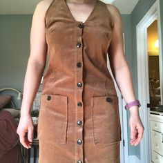 Cute Corduroy Button Up Dress From Banana Republic. Light Brown. Size 6. Never Wornstill Has Tags On. Non-Smoking Home. Waist: 17in Full Length Of Dress: 37 In Brown Sleeveless Dress With Buttons, Casual Brown Dress With Buttons, Brown Cotton Button-up Dress, Brown Midi-length Dress With Buttons, Chic Fitted Corduroy Dress, Corduroy Button-up Dress With Button Closure, Brown Midi Length Dress With Buttons, Cotton Midi Mini Dress With Button Closure, Brown Sleeveless Dress With Button Closure