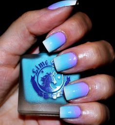 Unicorn nails http://www.makeupbee.com/look.php?look_id=56230 Nails 23, Ombré Nails, Unicorn Nails, Get Nails, I Love Nails, Fabulous Nails, Cute Nail Designs