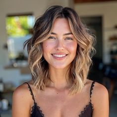 magnific 7aTEWqgBmc1JM3g0yBvl Shag with Zigzag Part and Highlights Wavy Lob With Highlights, Shag Middle Part, Balayage Shag, Zigzag Part, October Hair, Florida Hair, Shag Haircut Ideas, Medium Length Wavy Hair, Scissor Sisters