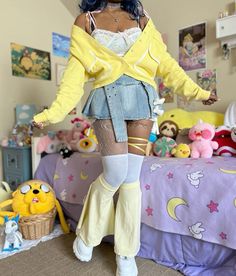 insta angeldust_222 Must Have Outfits, Funny Birthday Wishes, Kawaii Outfit Ideas, Yellow Outfit, Kawaii Fashion Outfits, Cute Aesthetic, Really Cute Outfits, Kawaii Clothes