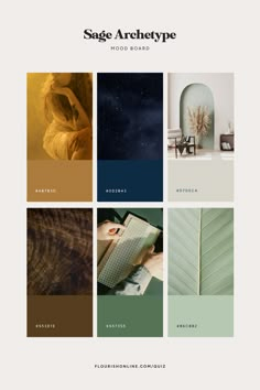 the website design for sage archetype, an interior and exterior designer's studio